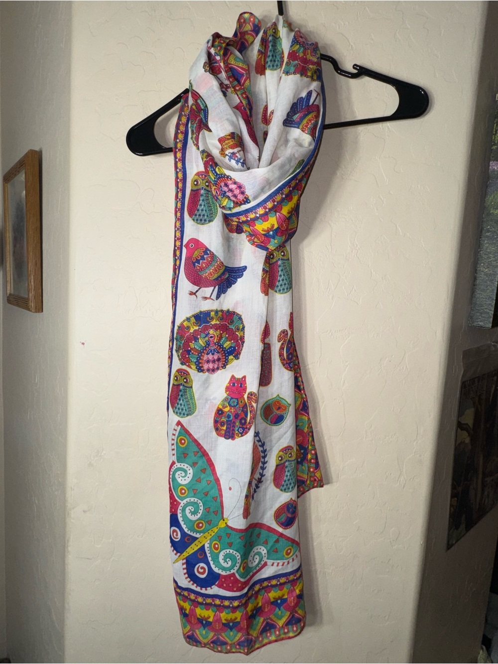 Colorful Novelty Animal Print Oversized Oblong Scarf Wrap Shawl Stole